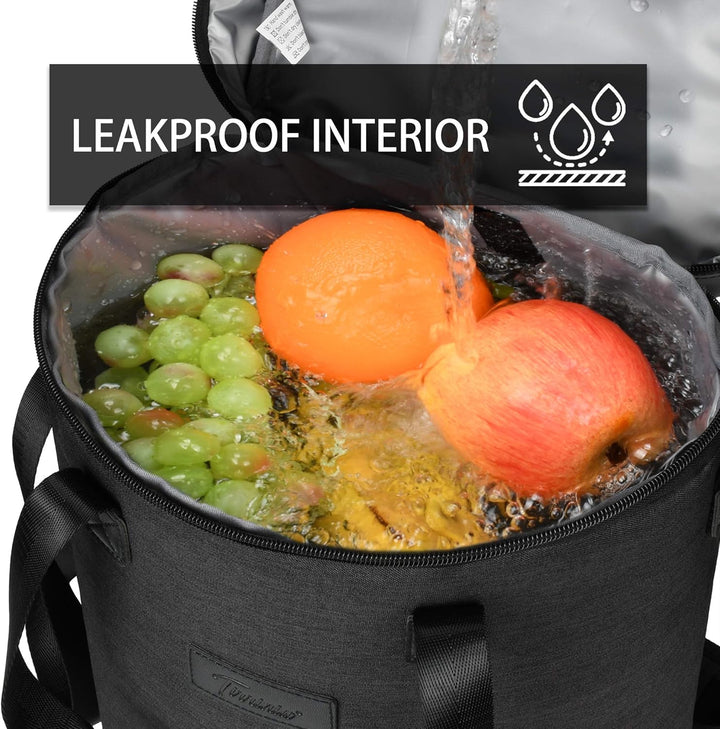 Kato Tirrinia Kühltasche Klein- Flaschenträger für Wein & Bier, gepolsterte weinkühltasche mit isoli