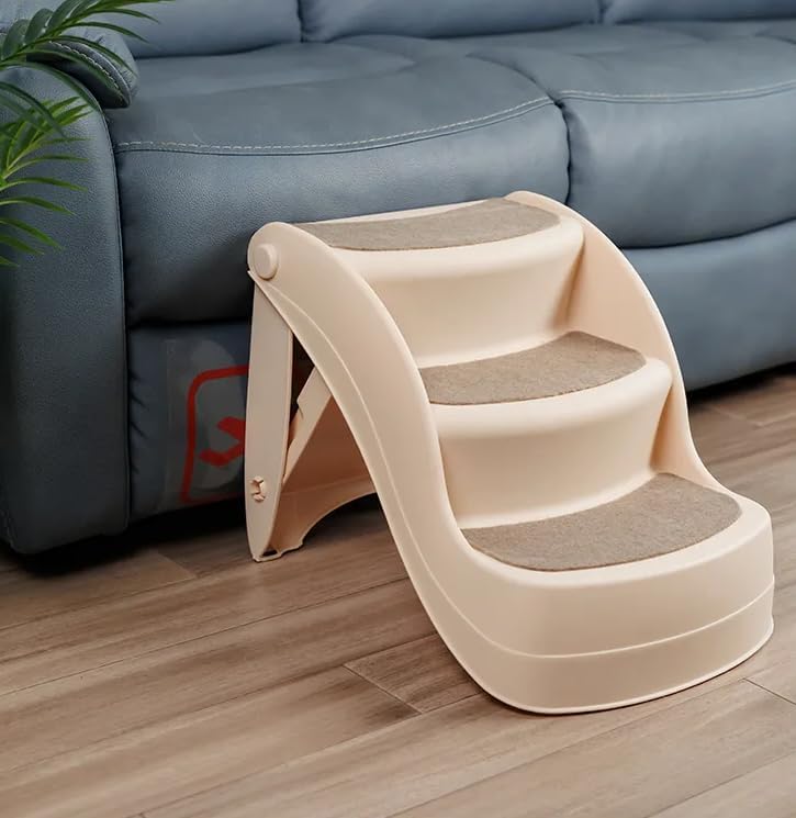Lanco – Haustiertreppe. 3 Schritte. Katzen und Hunde. Widerstandsfähiges und rutschfestes Material.