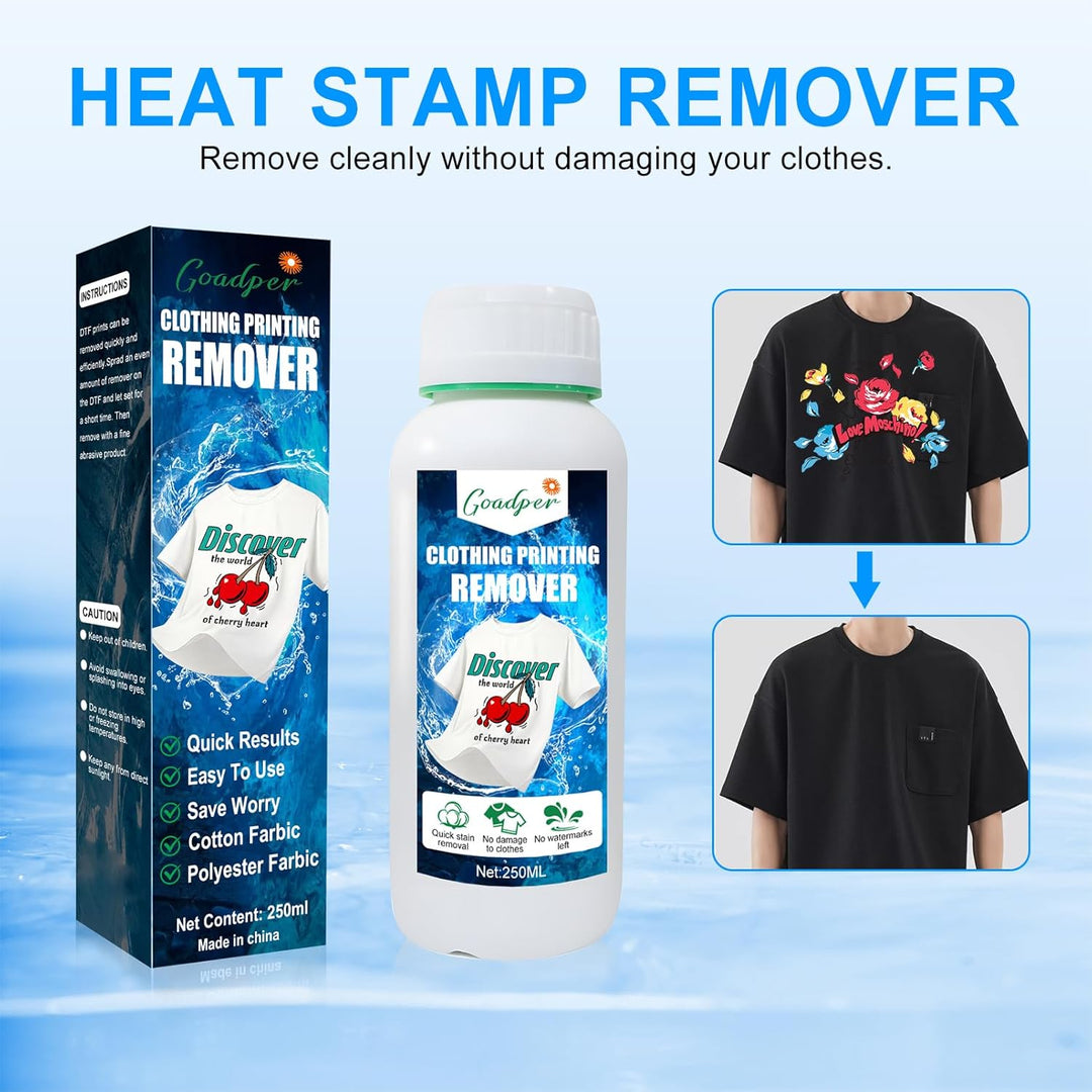 DTF -Reinigungslösung Kompatibel mit DTF Remover mit Textilien，DTF Film Transfer Tinte für DTF Tinte