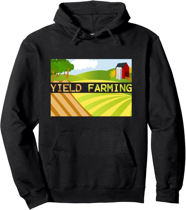Yield Farming - Cryptocurrency Farmer Crypto Farm Blockchain Pullover Hoodie