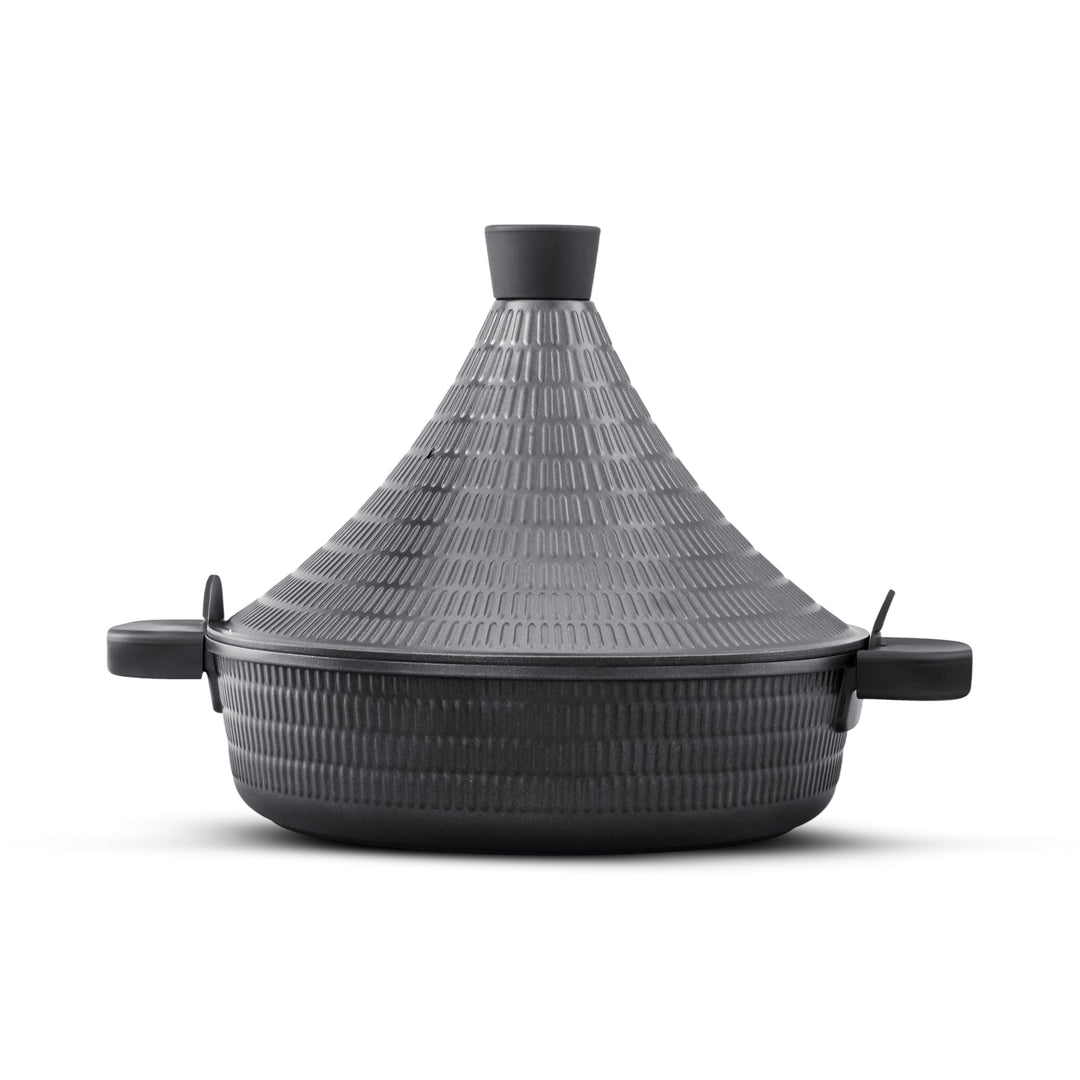 INTIGNIS Aluminium Tajine 28cm, Antihaft, Induktion & Gas Herd geeignet, Deckel mit Selbstbastfunkti