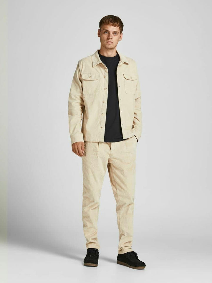 JACK&JONES Mens JJIACE JJDYLAN Corduroy AKM Oatmeal Hose, 34/34
