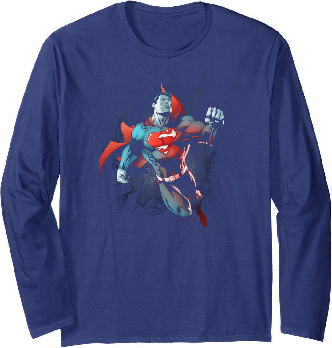 Superman Up In The Sky Langarmshirt