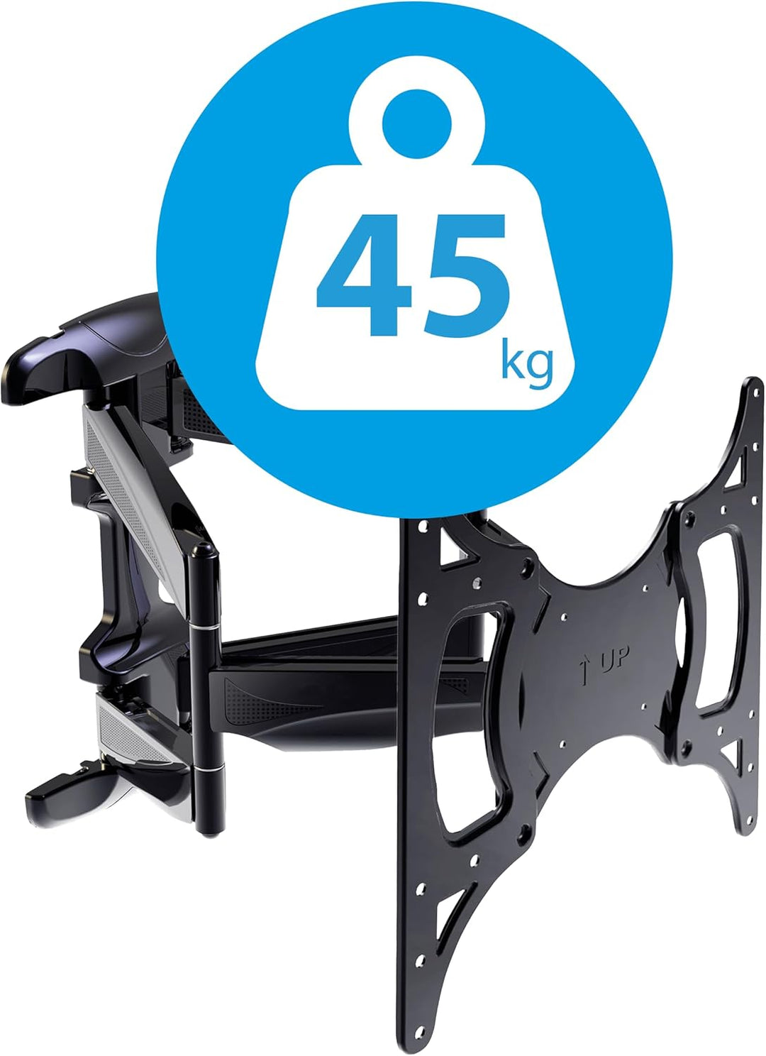 TechniSat TECHNIMOUNT FLEX – flexible Wandhalterung für Flachbild-Fernseher (45 kg Belastung, Bildsc