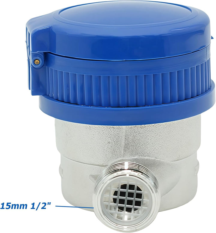 WANDGU Kaltwasserzähler: Vollkupfer Trockenlauf 1/2 Zoll 15mm, Wasserzähler Garten mit Armaturen, Ge