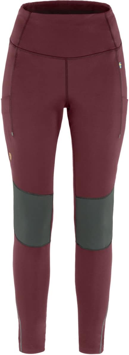 FJALLRAVEN Damen Abisko Värm Trekking Tights W XXS Port-eisen Grau, XXS Port-eisen Grau