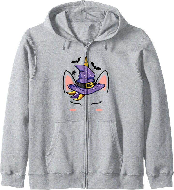 Einhorn-Hexenhut - Lustiges Einhorn-Halloween-Kostüm Kapuzenjacke