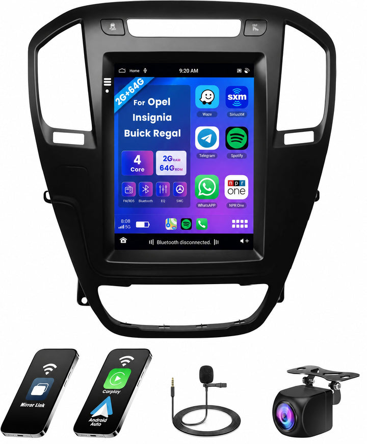 Hikity 2G 64G Autoradio Android 15 Für Opel Insignia Buick Regal 2009-2013 mit Wireless Carplay Andr