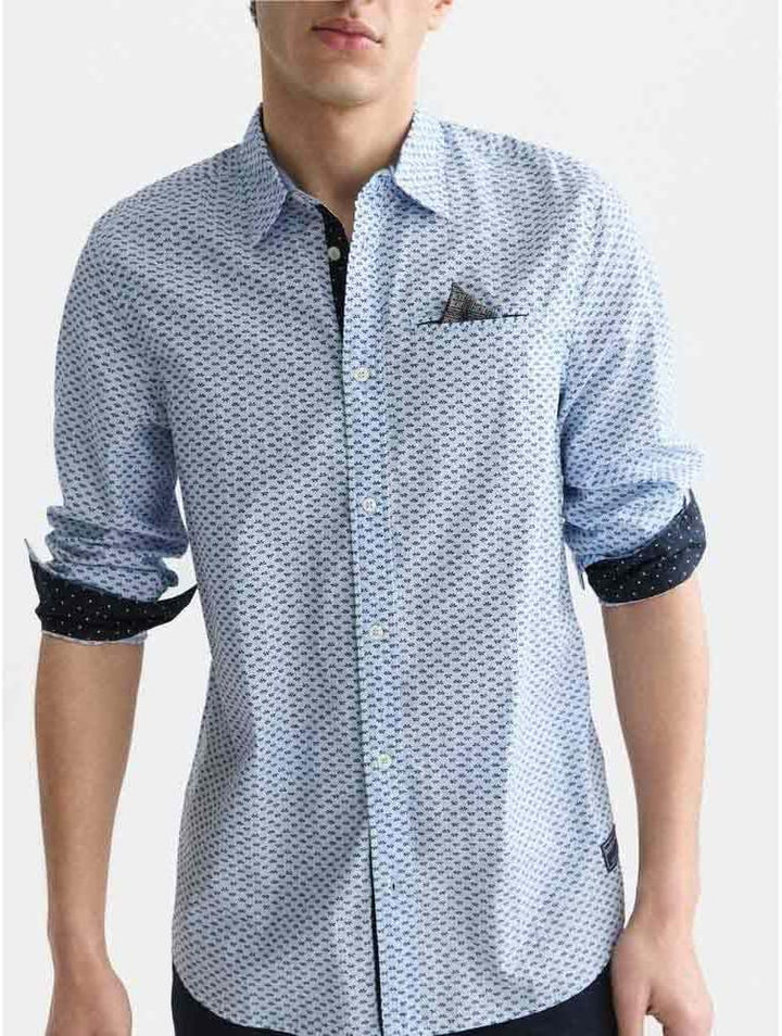 Scotch & Soda Herren Poplin Shirt Hemd S Flower Ditsy Windsurfer 420, S Flower Ditsy Windsurfer 420