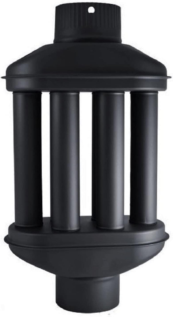 UZMAN Abgaswärmetauscher 120mm / 130mm Warmlufttauscher 6 Rohre, Kaminrohr, Rauchrohr, Rauchgaskühle