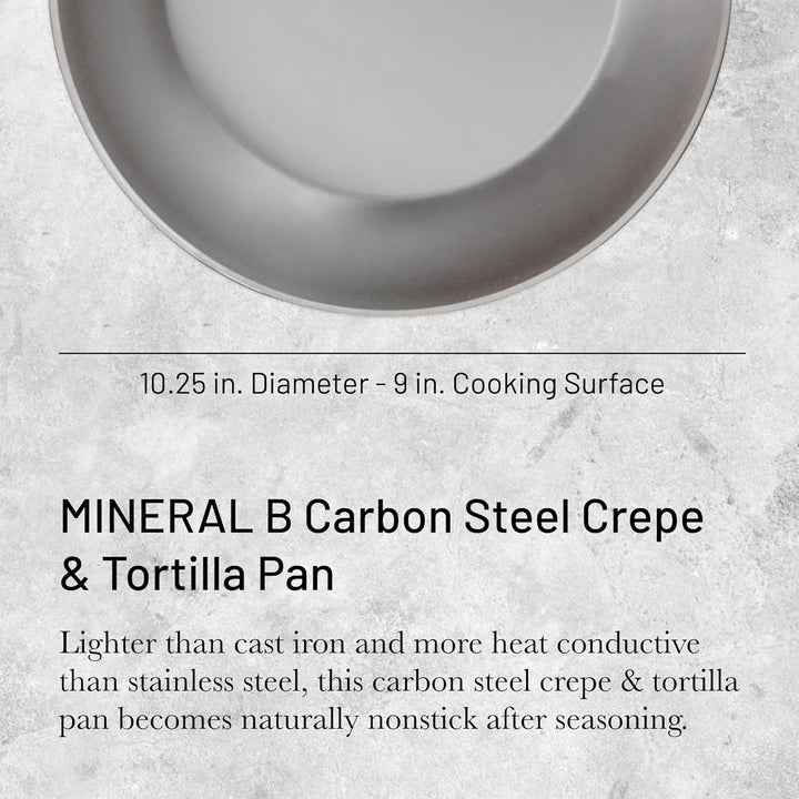 De Buyer - Crêpe-Pfanne MINERAL B aus Eisenstahl - 26 cm Durchmesser - 5615.26 26cm Durchmesser, 26c