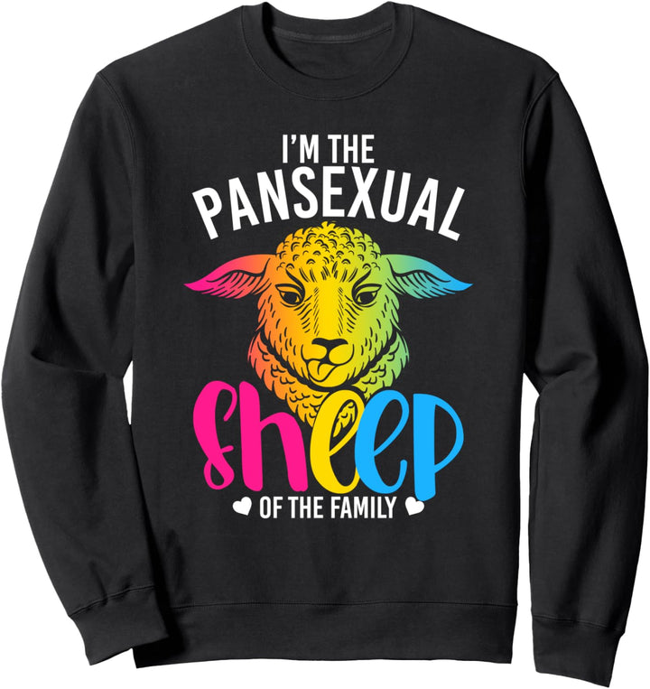 Bauernhof Tier LGBT Schaf Queer Geschenk Lustiges Pansexuell Sweatshirt