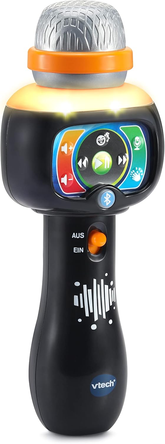 Vtech Baby Magisches Singspass-Mikrofon – Interaktives Kindermikrofon mit 15 Liedern und Bluetooth z