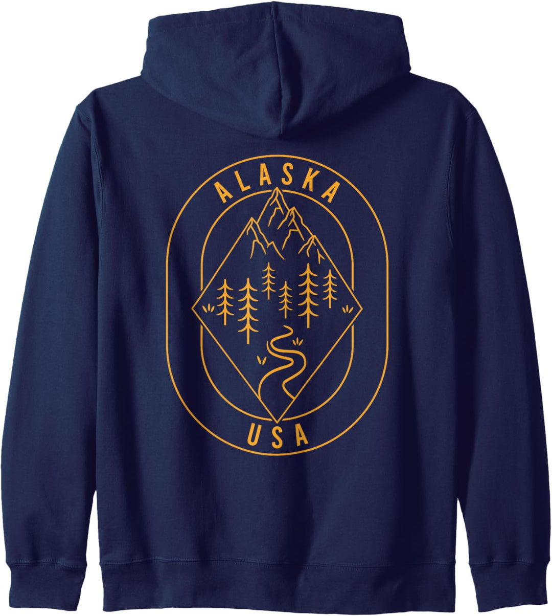 Alaska Mountains USA Wandern Outdoor Minimal Kapuzenjacke