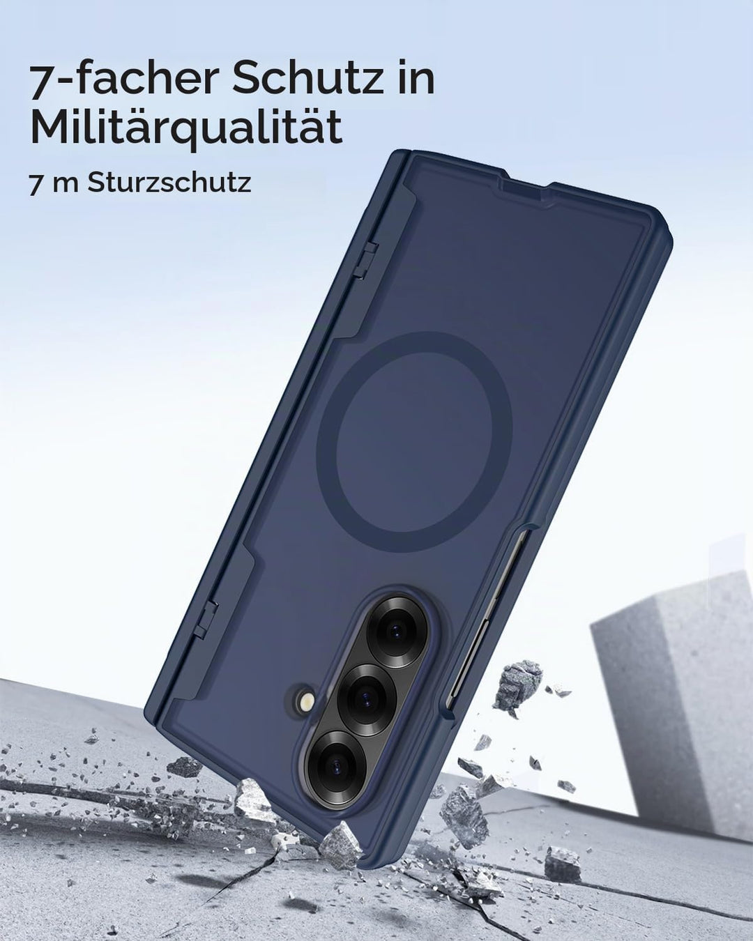 Miimall Kompatibel mit Samsung Galaxy Z Fold 7 Hülle Mag-Safe mit S-Pen, HD Displayschutz &amp; Scharnie