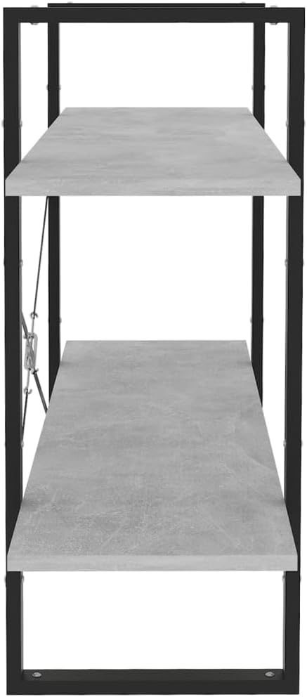 vidaXL Bücherregal 2 Fächer Industriestil Standregal Wandregal Bürorregal Aktenregal Regal Mehrzweck