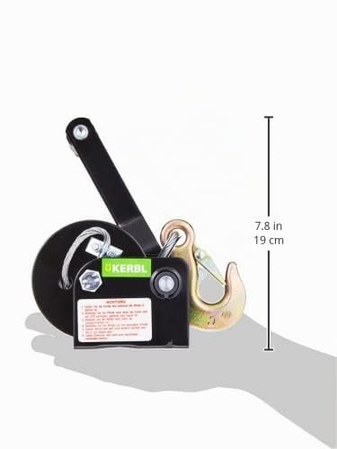 Kerbl Seilwinde mit 10m Seil ø 5mm max. Zugbelastung 360 kg 360 kg, mit 10m Seil, 360 kg, mit 10m Se