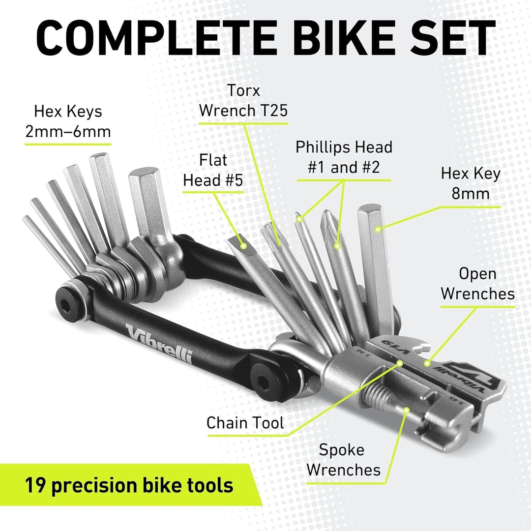 Conwinart Bike Multi Tool - Performance Bicycle Multitool 19 Werkzeuge, 19 Werkzeuge