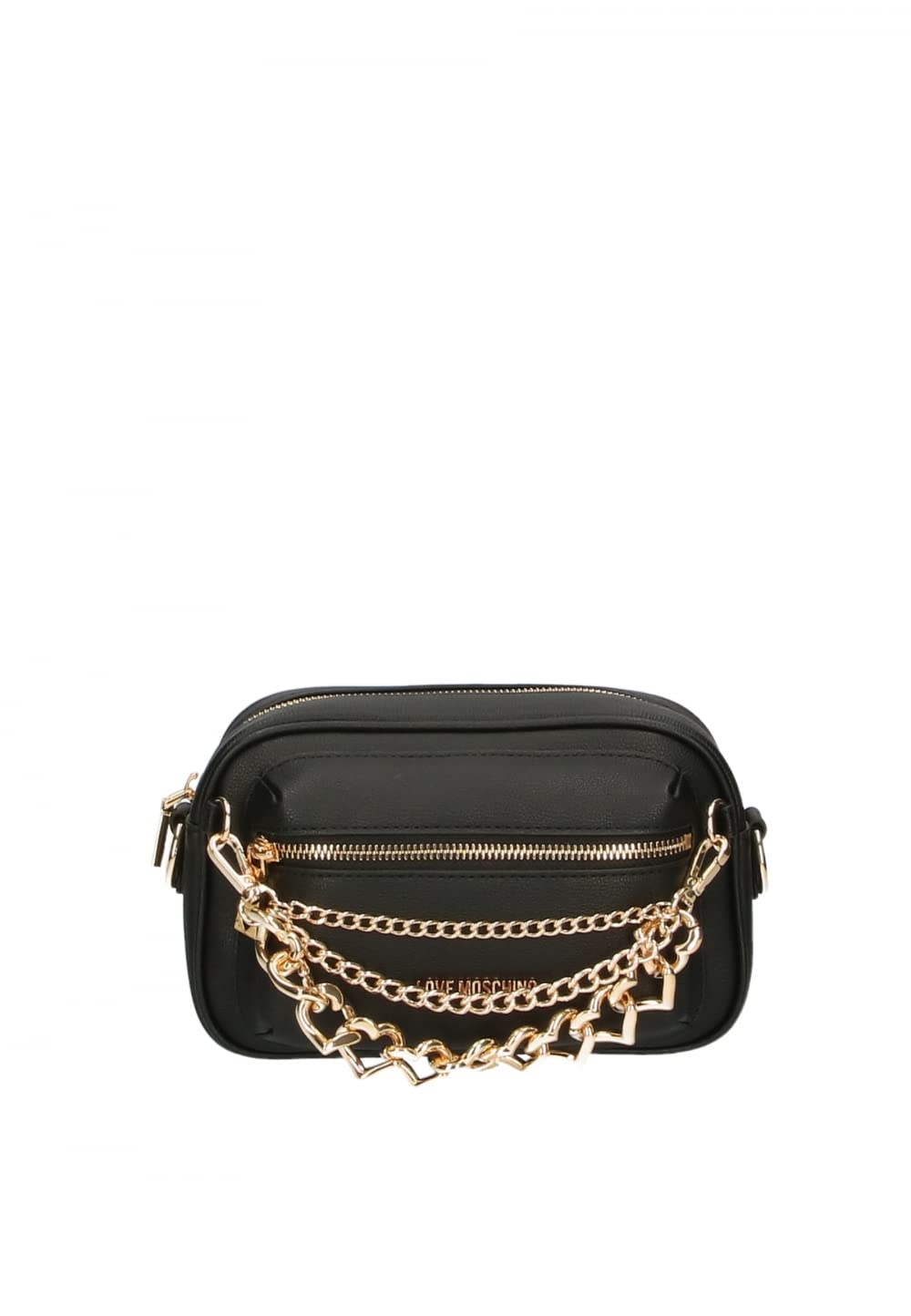 Love Moschino Women's Jc4291pp0gkt0 Shoulder Bag, 15X22X10 Schwarz, Schwarz