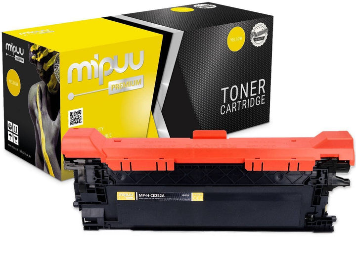 Mipuu Toner kompatibel für HP CE252A 504A Yellow für HP Color Laserjet CM3525 CM3525DN CM3525N CM353