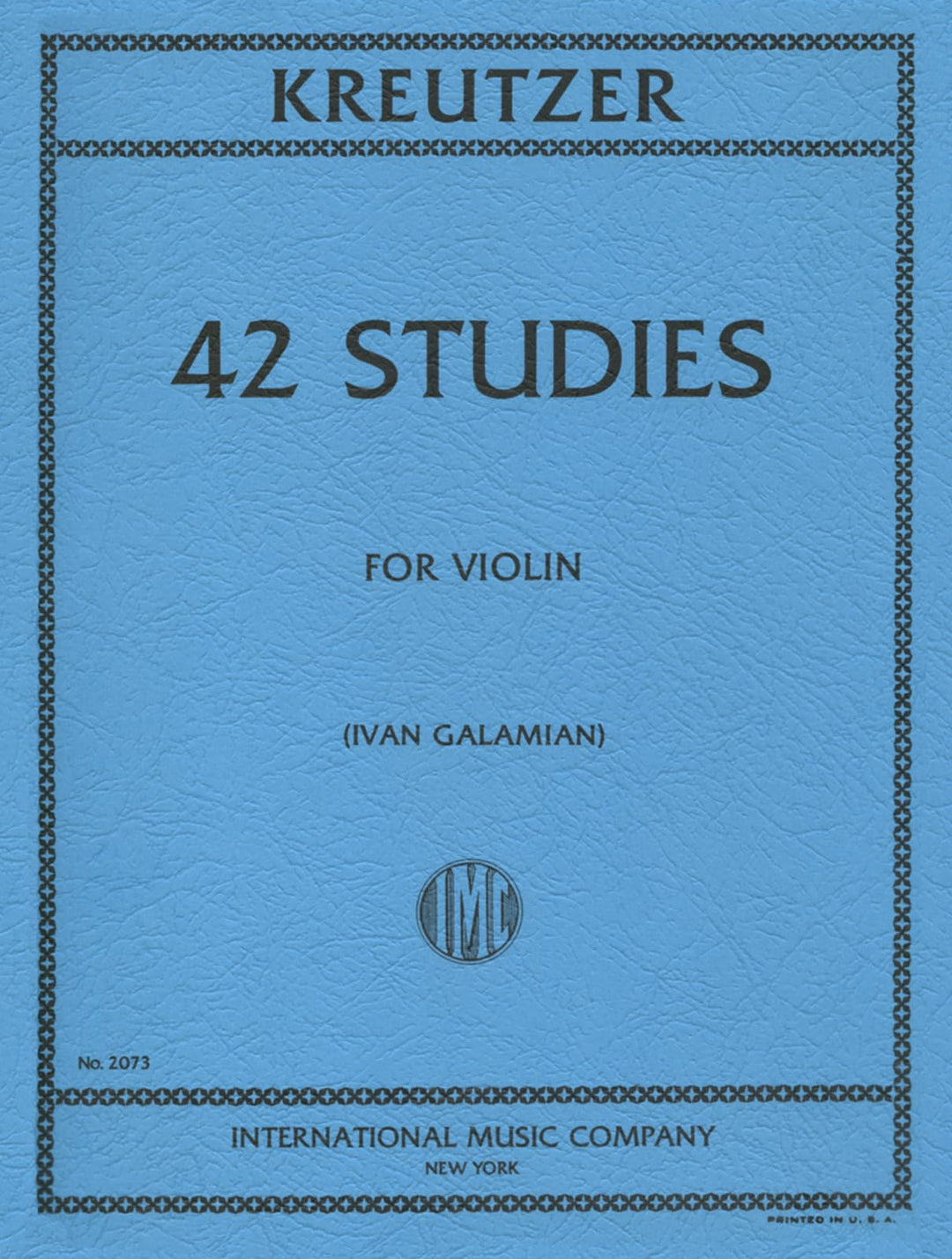 KREUTZER - Estudios y Caprichos (42) para Violin (Galamian)