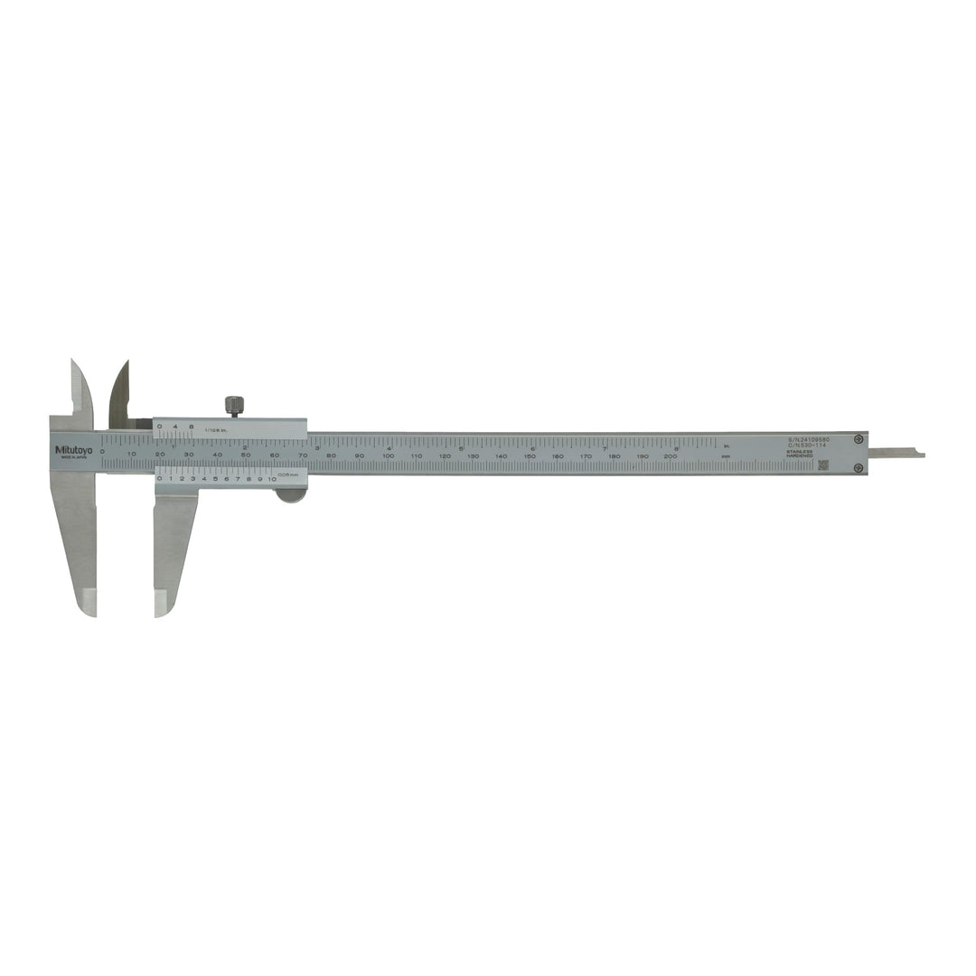 MITUTOYO Präzision-Messschieber mit Feststellschraube DIN 862 0-200 mm, 1 Stück, 530-114, 0-200 mm