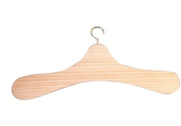 Kinder-Kleiderbügel aus Holz (4 Stück) aus rohem Holz, zum Bemalen, Masse: 30,5 x 13 cm.