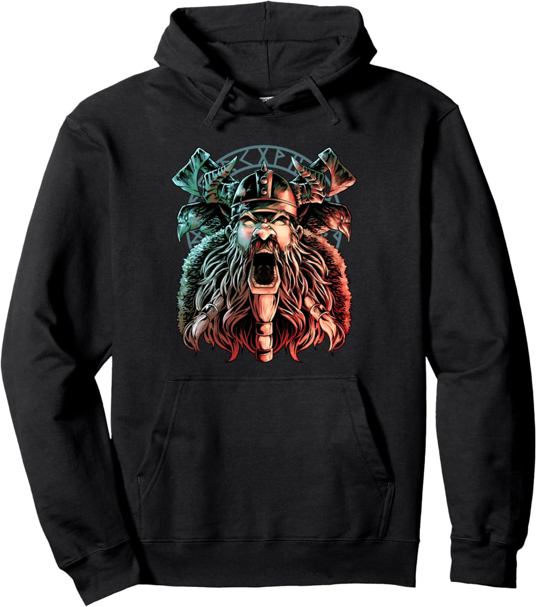Nordische Wikinger nordische Mythologie Gott Valhalla Odin Pullover Hoodie