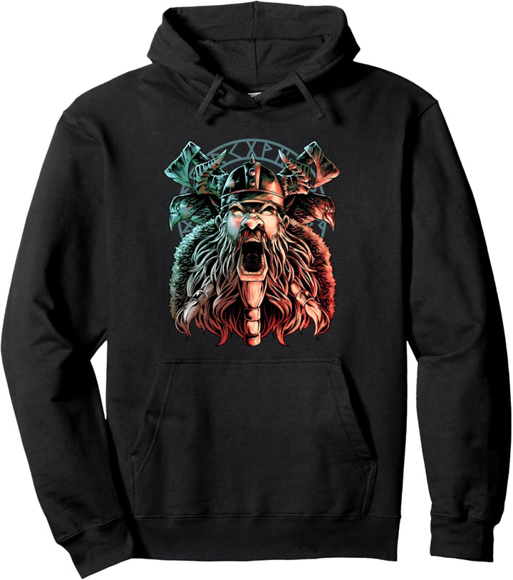 Nordische Wikinger nordische Mythologie Gott Valhalla Odin Pullover Hoodie