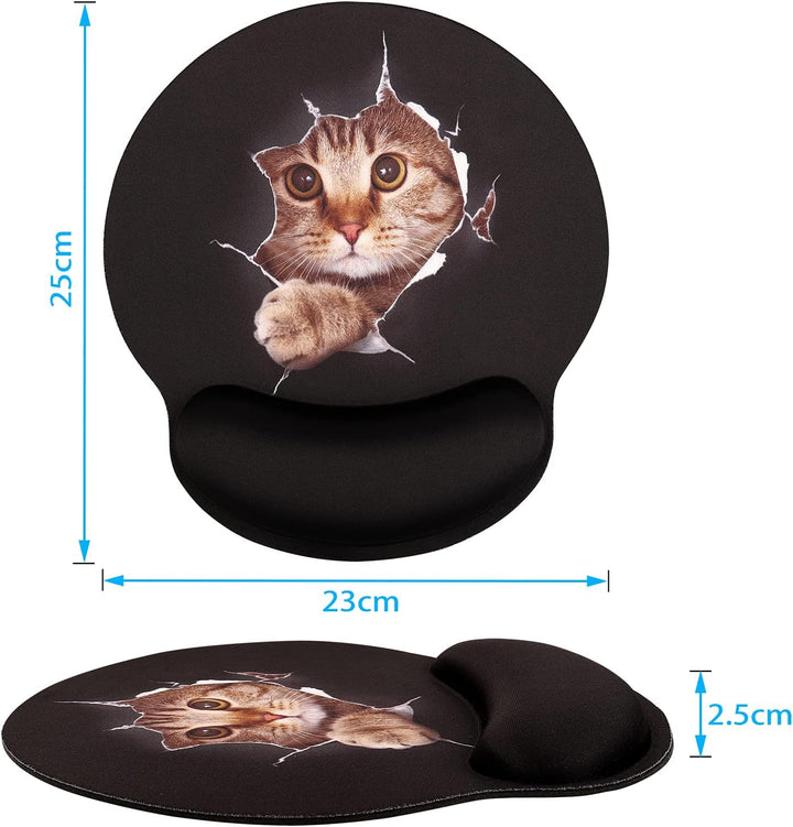 CHUQING Mauspad mit Gelkissen Ergonomisches Mousepad mit Handauflage Office Handgelenkauflage Gelkis