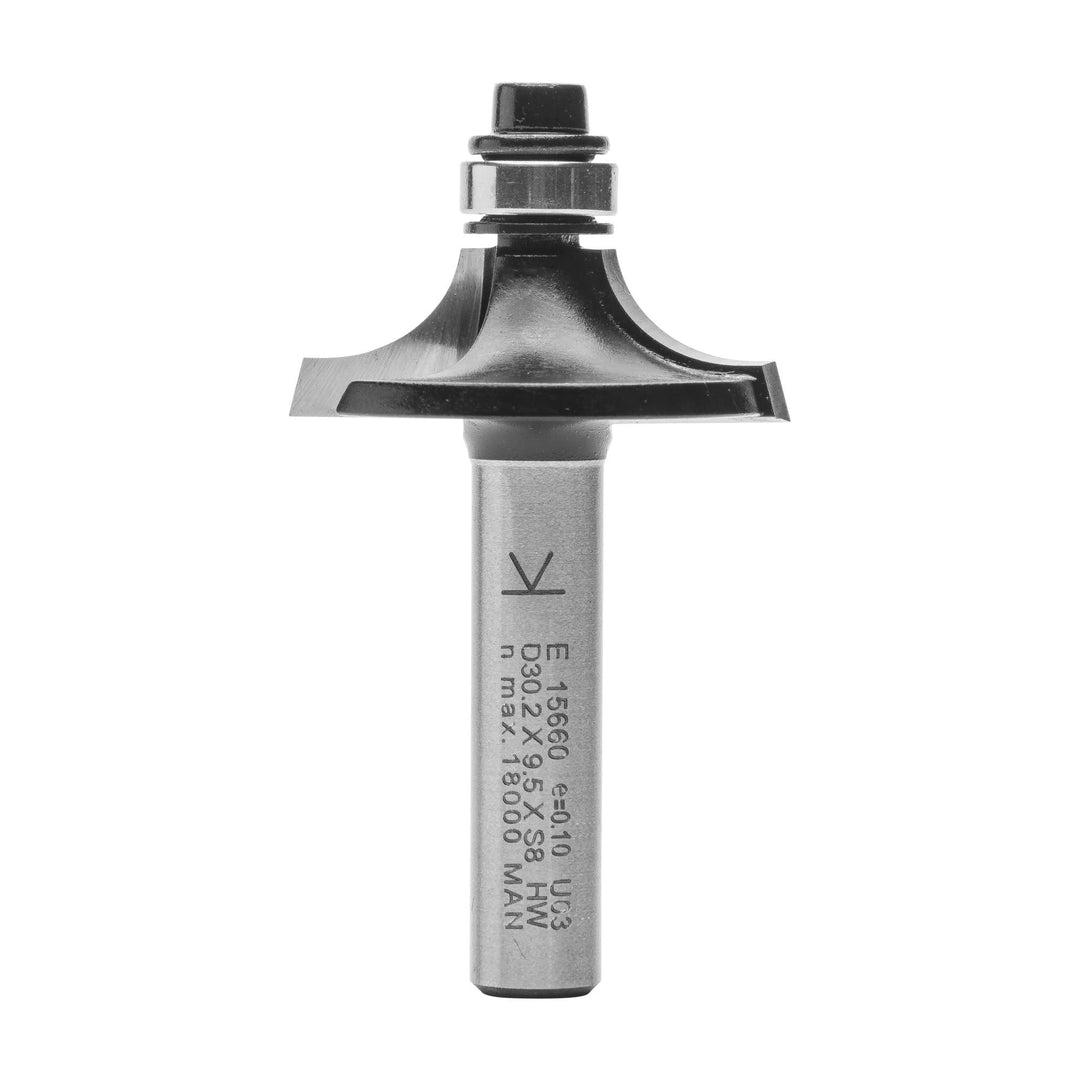ENT 15660 Formfräser HW, Schaft (S) 8 mm, Durchmesser (D) 30,2 mm, NL1 10,5 mm, NL2 6,5 mm, SL 32 mm