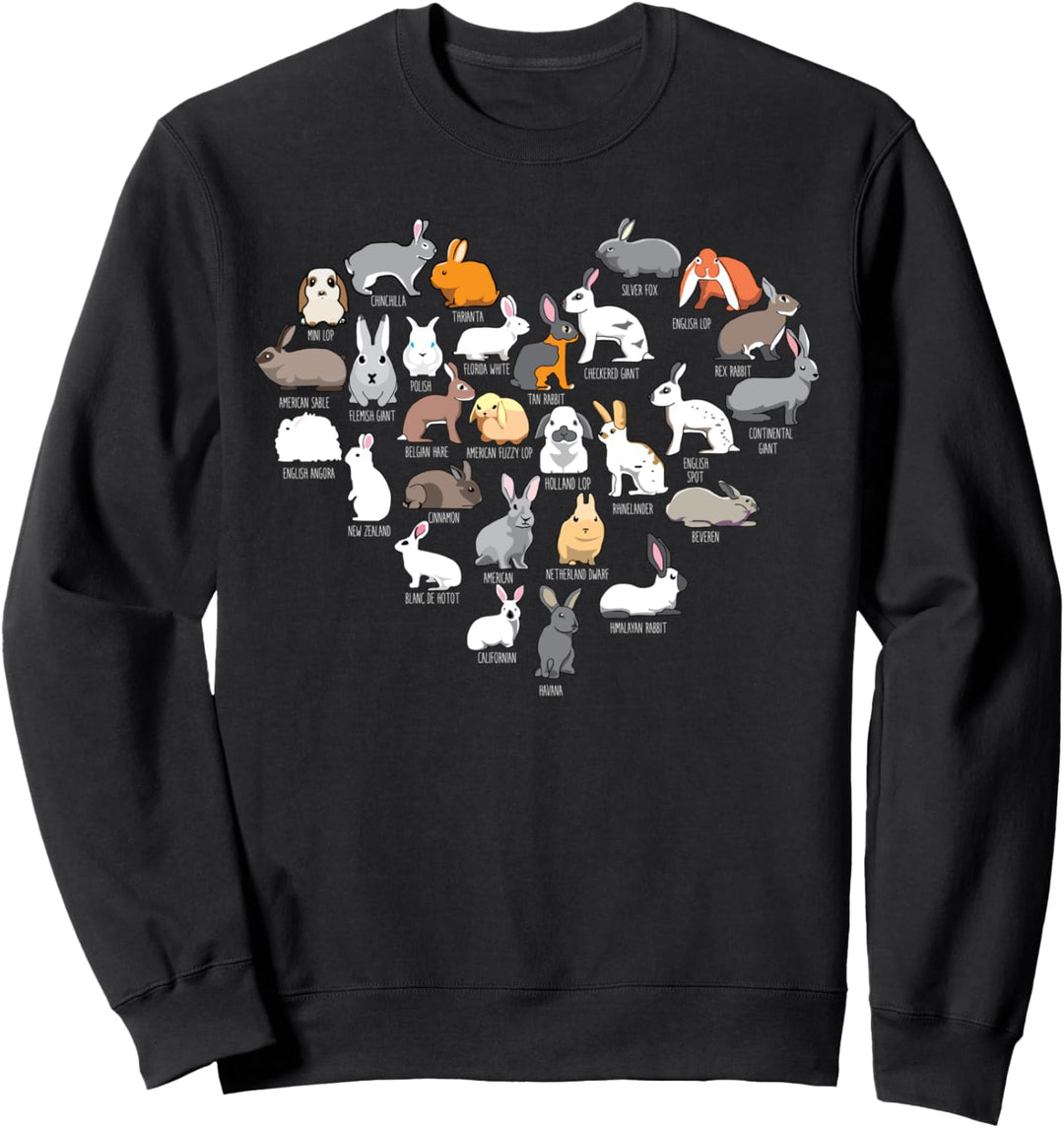 Hasenarten & Süsse Kaninchenarten, Häschen - Kaninchen Sweatshirt