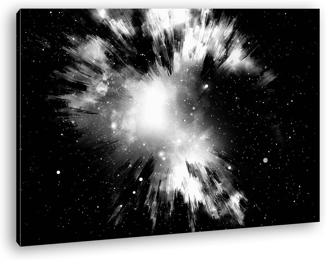 deyoli Dark Urknall Format: 100x70 als Leinwandbild, Motiv fertig gerahmt auf Echtholzrahmen, Hochwe