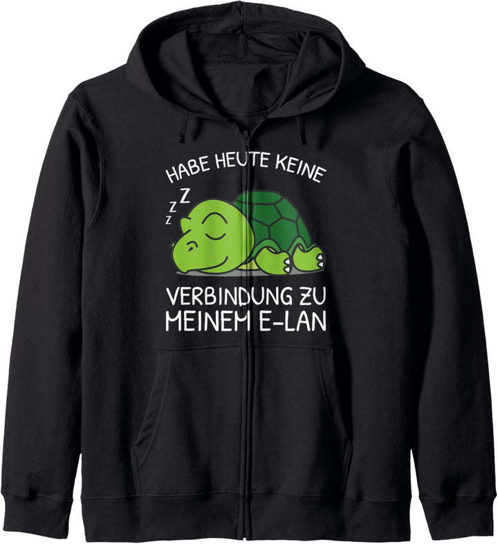 Habe Heute Keine Verbindung Zu Meinem E-Lan Faul Schildkröte Kapuzenjacke