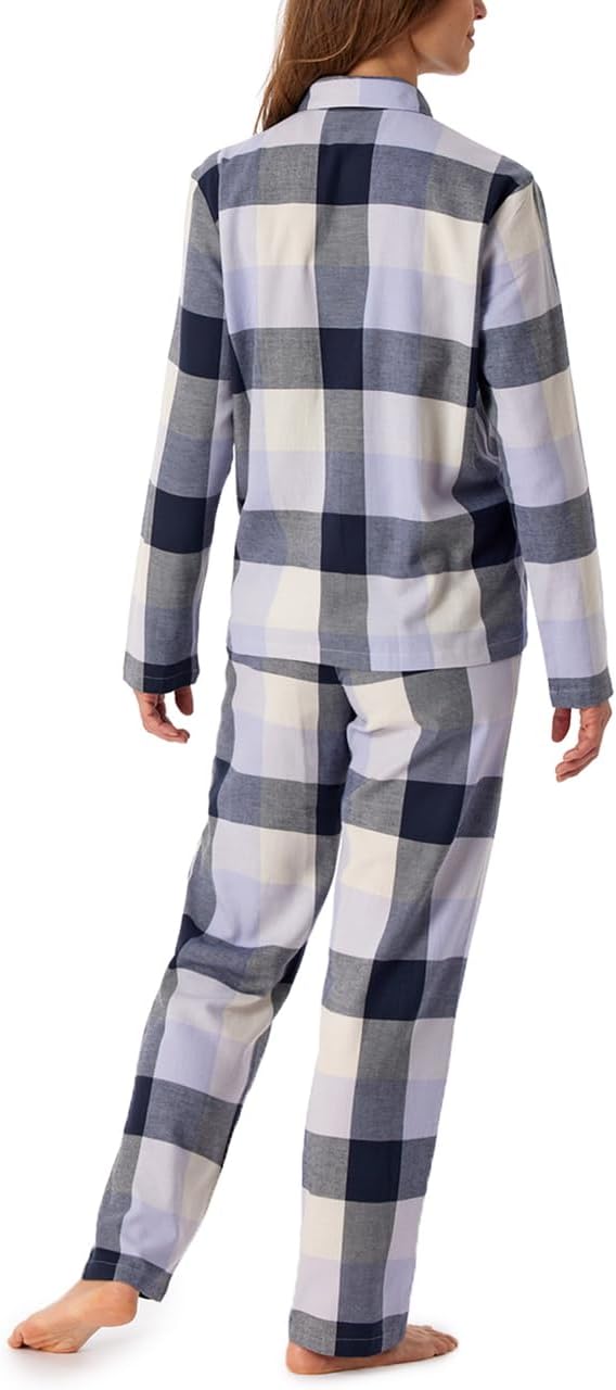 Schiesser Damen Schlafanzug langarm Baumwolle - Selected Premium 46 Mehrfarbig, 46 Mehrfarbig