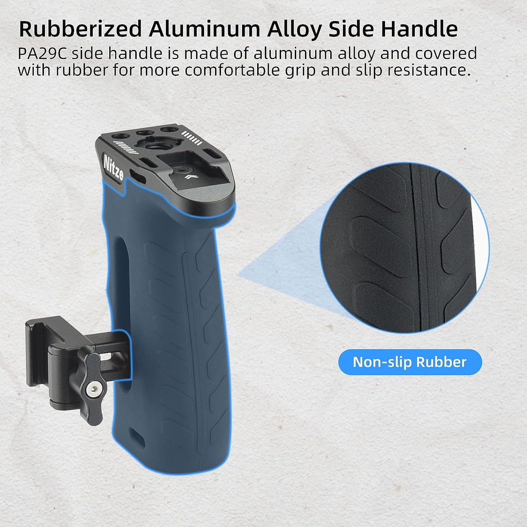 Nitze Side Handle NATO Clamp, Seitengriff mit NATO-Klemme für Linke Oder Rechte Hand, Mini Side Grip