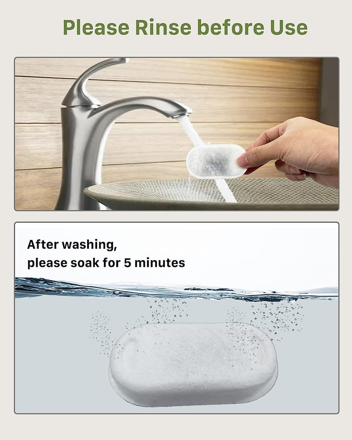 GIOTOHUN Filter für Katzenbrunnen, 12 Stück Filter + 12 Stück Schaumstofffilter für Trinkbrunnen für