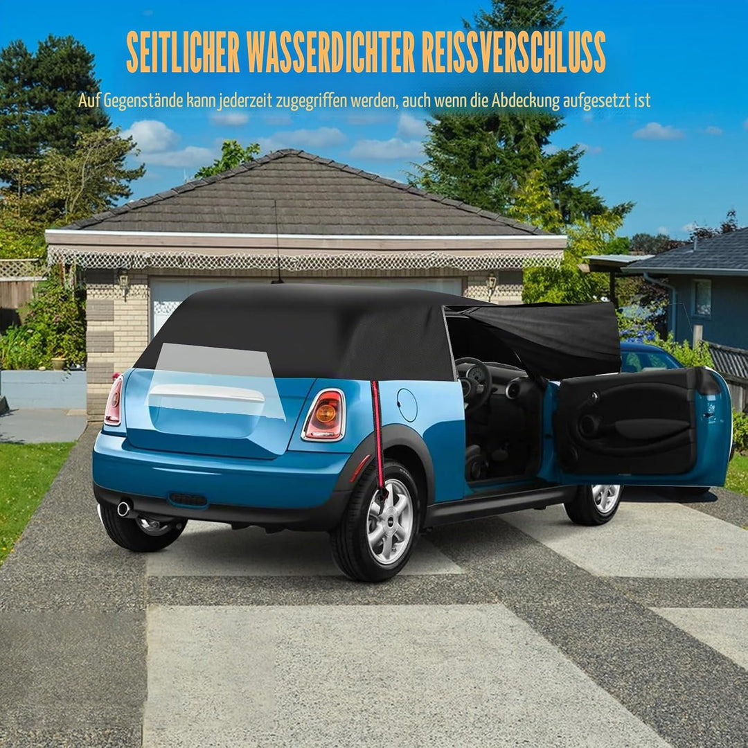 Halbgarage für Mercedes Benz A-Klasse 2012–2017, 420D Oxford wasserdichte Auto-Abdeckung, Allwetters