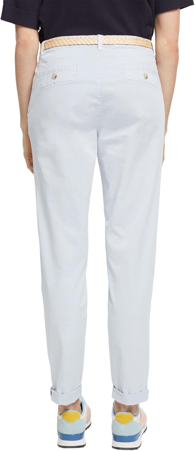 ESPRIT Chinohose mit Gürtel 32W / 34L Light Blue, 32W / 34L Light Blue