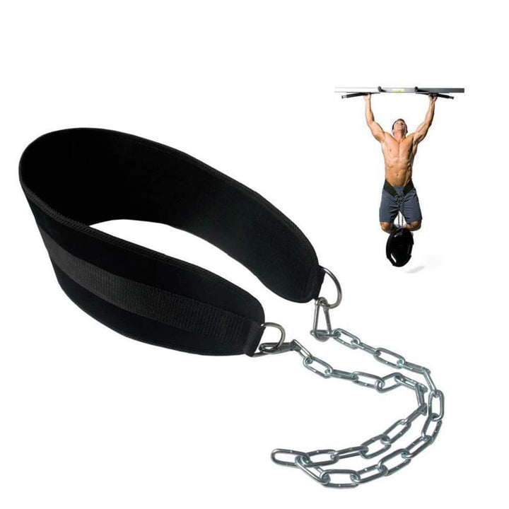 HemeraPhit Gewichtete Klimmzug Dips Gürtel Kette Doppel D Ring Gewichtheben Rückengurte Home Gym Zub