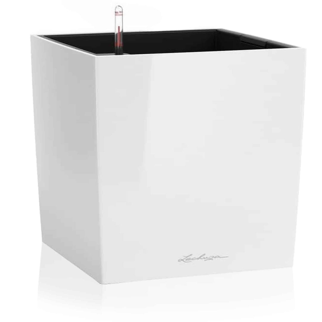LECHUZA CUBE Premium 30 weiss hochglanz 16460 29.5x29.5x30 cm Weiss Hochglanz, 29.5x29.5x30 cm Weiss