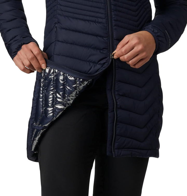 Columbia Powder Lite Mid Damenjacke S Dark Nocturnal, S Dark Nocturnal