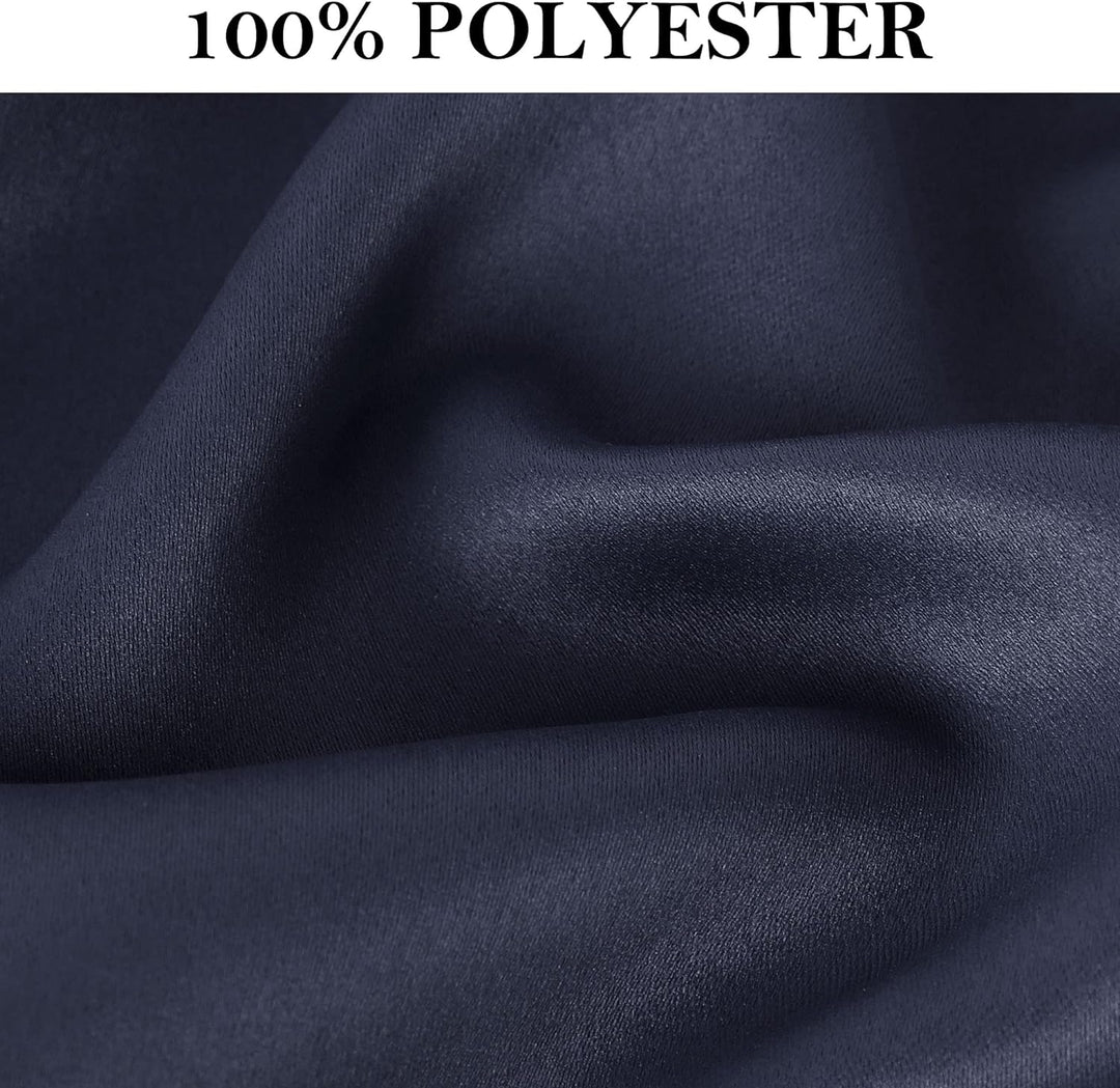 PiccoCasa 2er Set Gardine für Küche Polyester Scheibengardine Kurzgardine Blickdicht Kleine Gardine