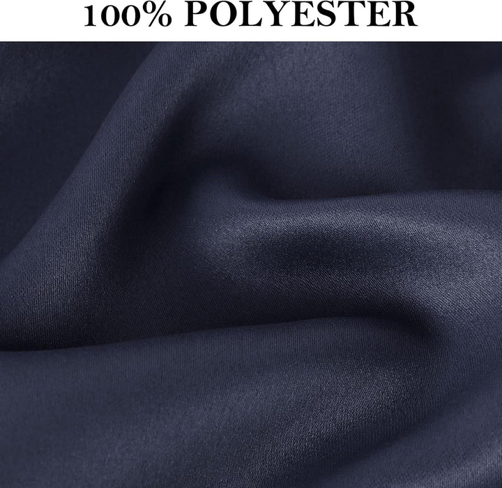 PiccoCasa 2er Set Gardine für Küche Polyester Scheibengardine Kurzgardine Blickdicht Kleine Gardine