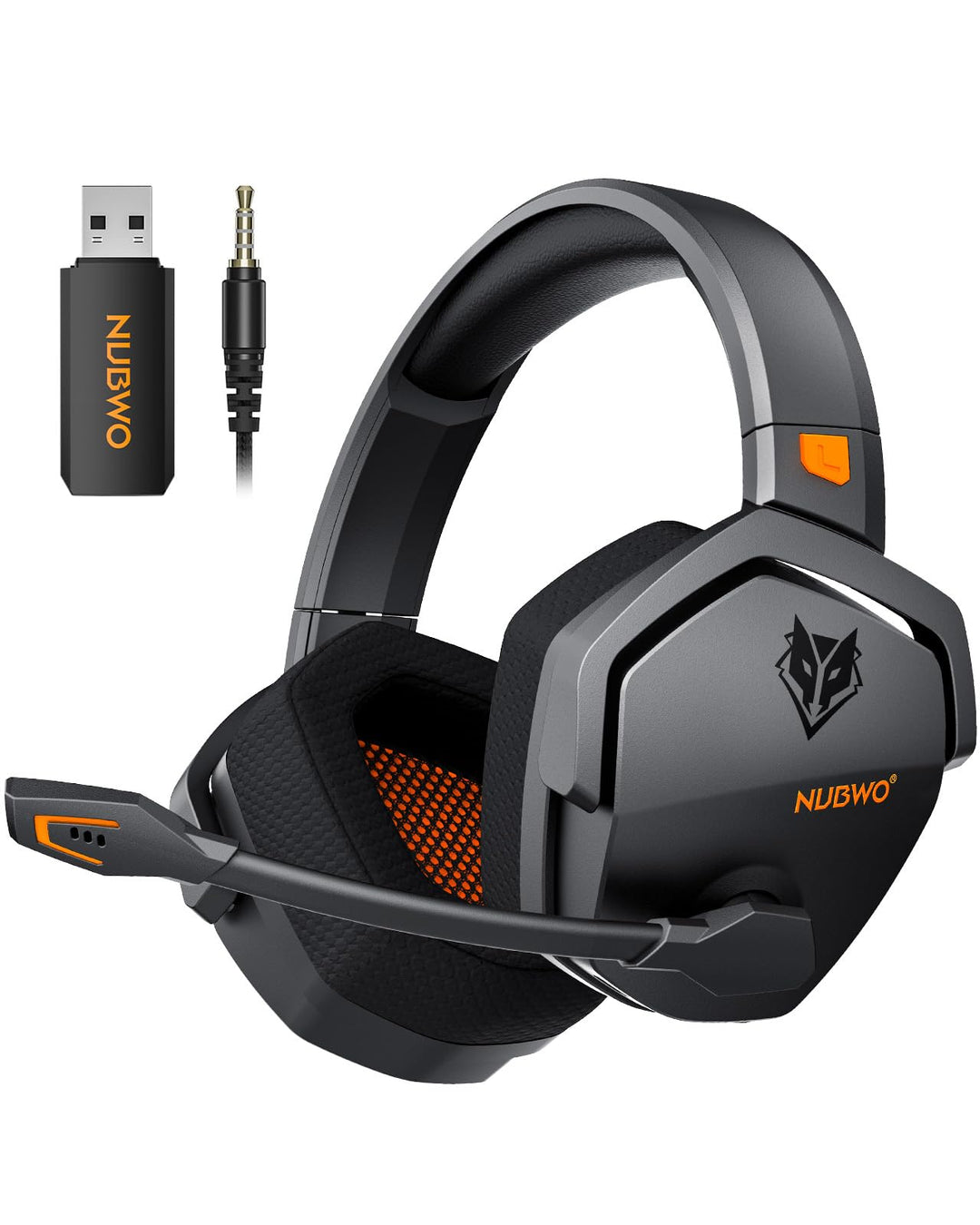 NUBWO G06 Wireless Gaming Headset für PS5, PS4, PC, Rauschunterdrückung über Ohr-Gaming-Kopfhörer mi