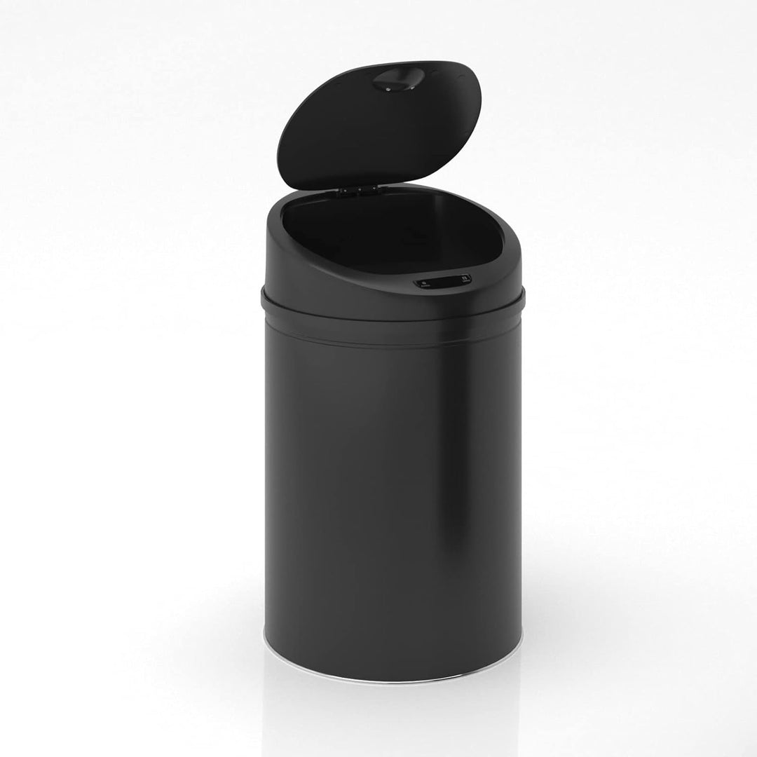 Jago® Mülleimer mit Sensor - 30/40/50/60L, Edelstahl/verzinkter Stahl, Rund, mit Klemmring, für Küch