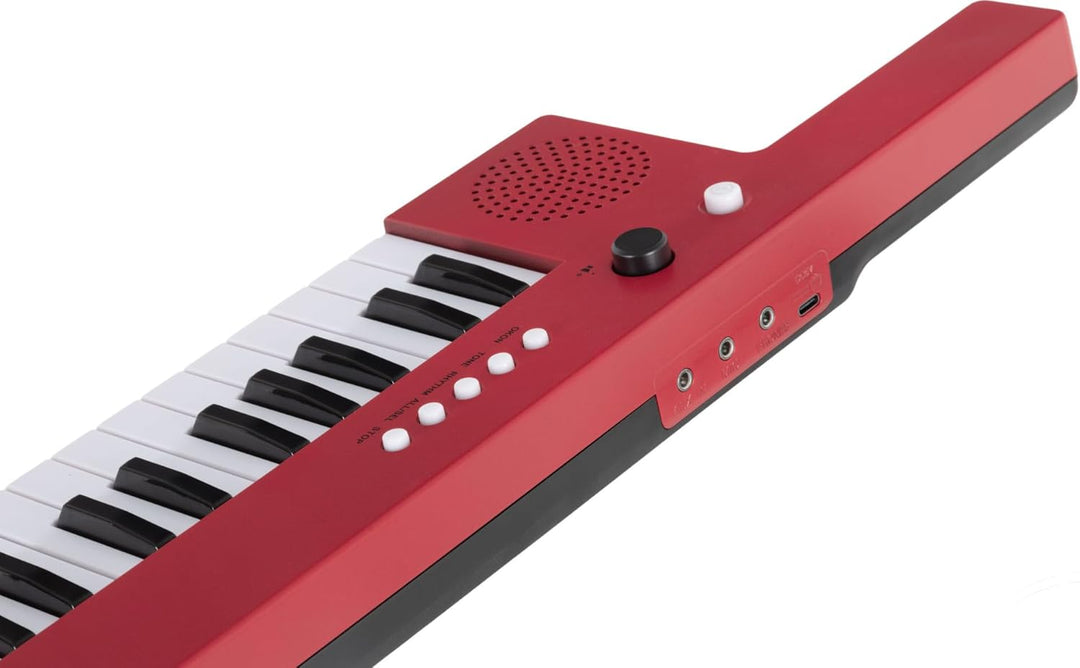 McGrey KT-3712 Kinderkeyboard - 37 Tasten - Inklusive Tragegurt und Mikrofon - Betrieb über Akku und