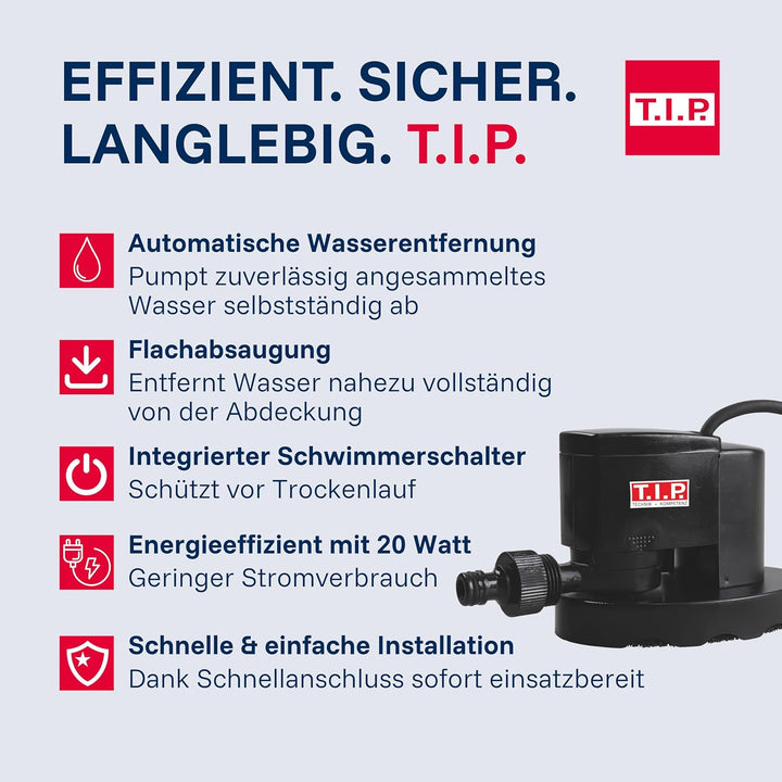 T.I.P. COVERONE 1500 AUT - Pool-Cover-Pumpe mit