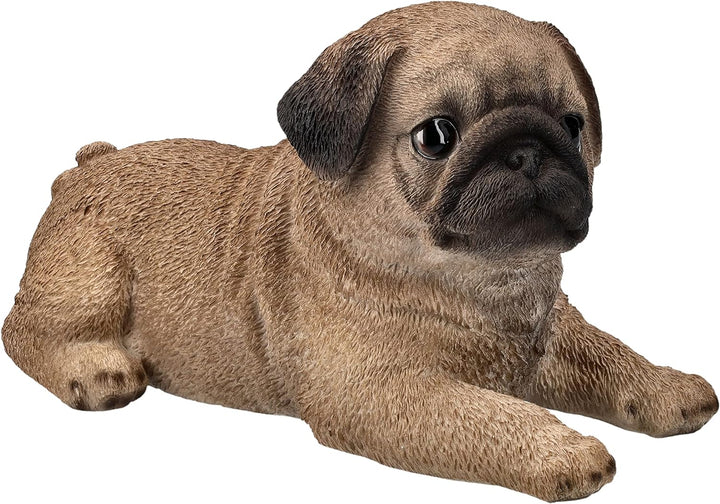 Pacific Giftware Mops Figur - Welpe liegend | Süsse Hundefigur