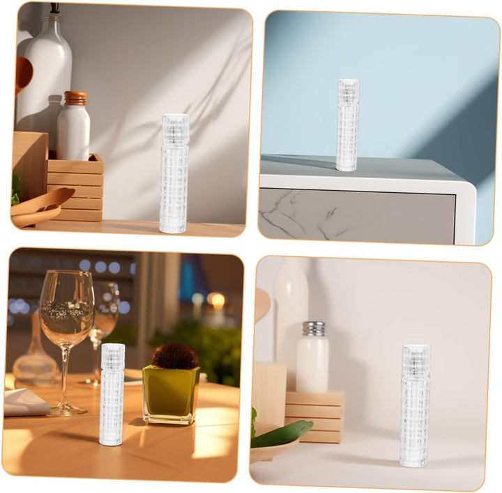 Ciieeo 4 Stück Cocktailzerstäuber aus Glas mit Verschluss Bitter Sprühflasche für Cocktails und Absi